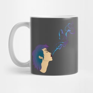 Smoke spiraling away Mug